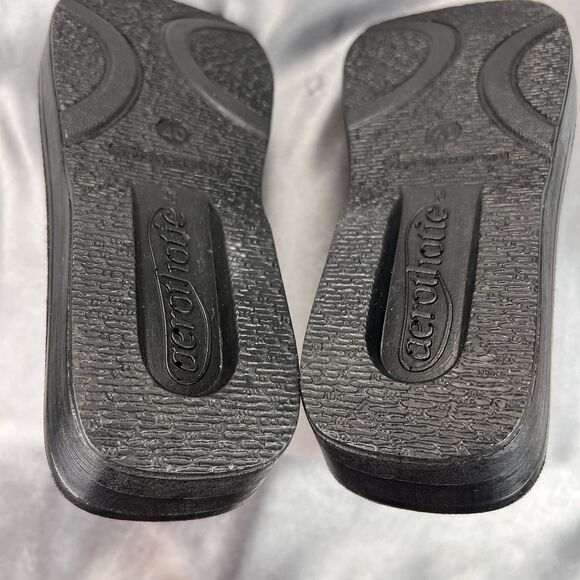 Aerothotic Sandals Womens 9.5 /40 Arch Support Flip Flop Gold Medallion Summer - Picture 15 of 17